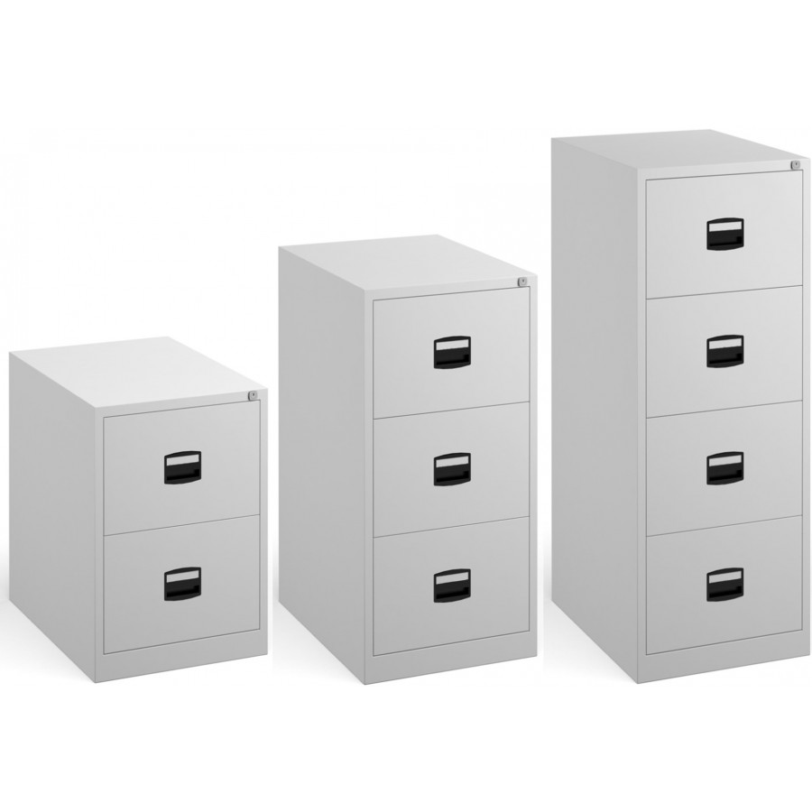 Bisley Steel Filing Cabinet - 35KG Load Per Draw